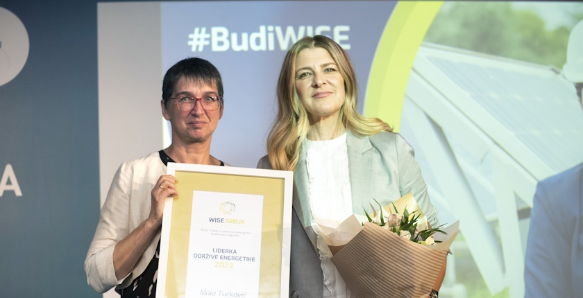 Photo: Anke Konrad, the ambassador of Germany, and Maja Turković, winner of the 2023 award in the women in business and investment category