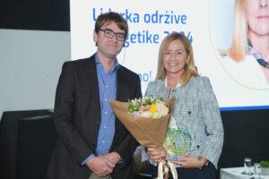 Foto: Til Barmejer, vođa projekta GIZ-a, i dobitnica nagrade za 2024. godinu Svetlana Cerović