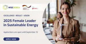 September 15 – New Deadline for Applications for 2025 Female Leader in Sustainable Energy